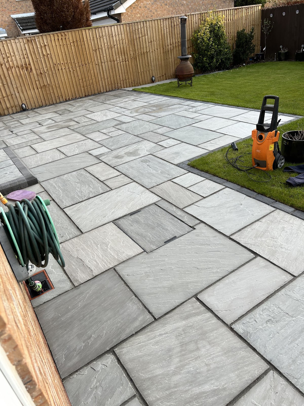 New patio installation by Cottam Landscapes
